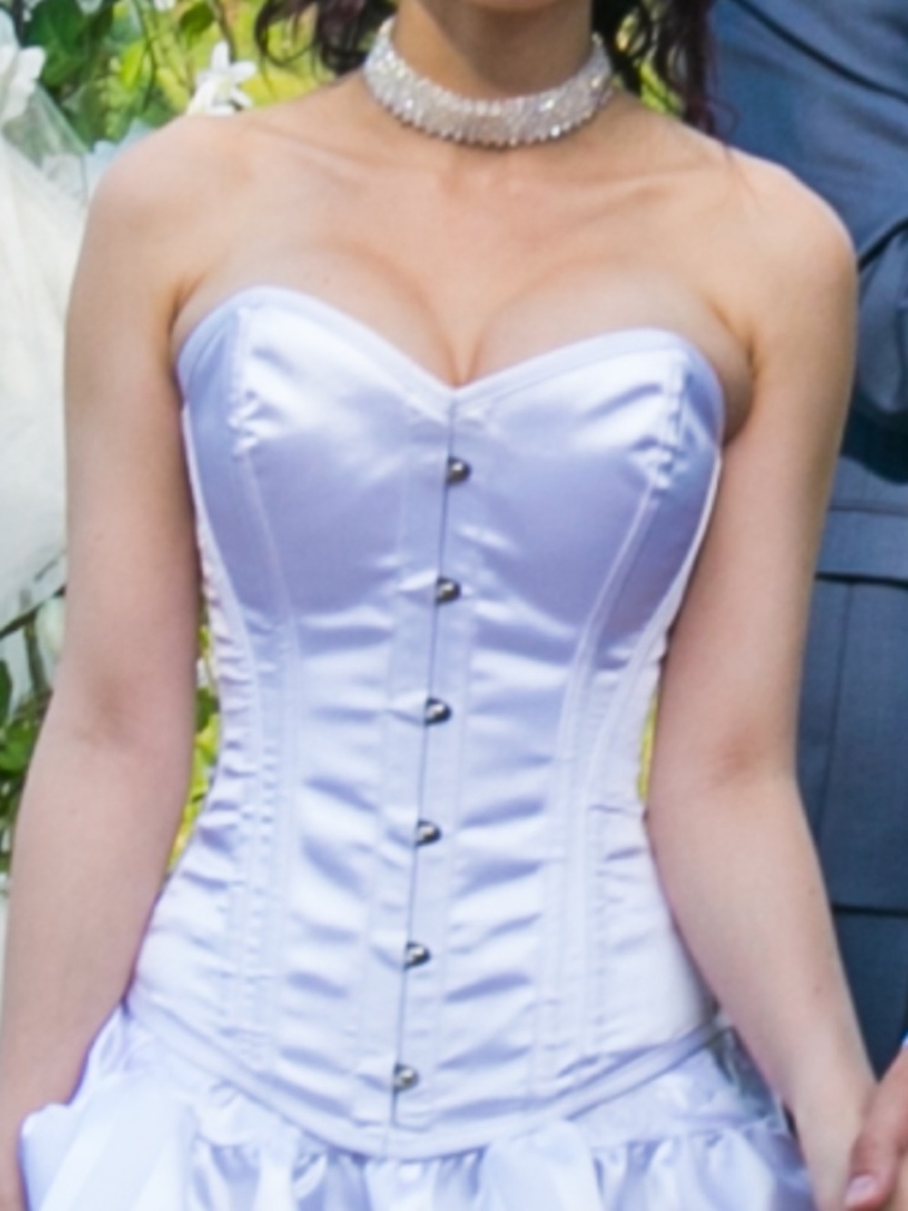 Steampunk Victorian Bright White Satin Wedding Boned Corset XS 00 Etsy Auralynne